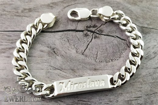 Bracelet "Carapace" with plate of silver, фото