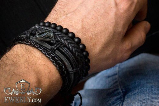 Leather bracelet, фото